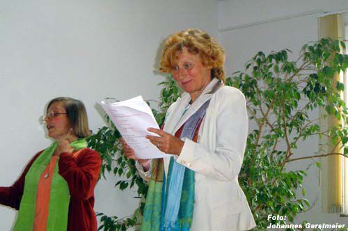 v.l.: Angela-Marcella Gerstmeier, Gitte Iffland