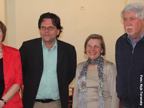 v.l.: Dr. Helmut Orpel, Angela-Marcella Gerstmeier; Kurt Thöt (+)